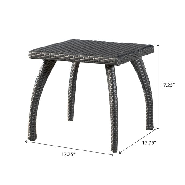 Honolulu Outdoor Wicker Side Table by Christopher Knight Home