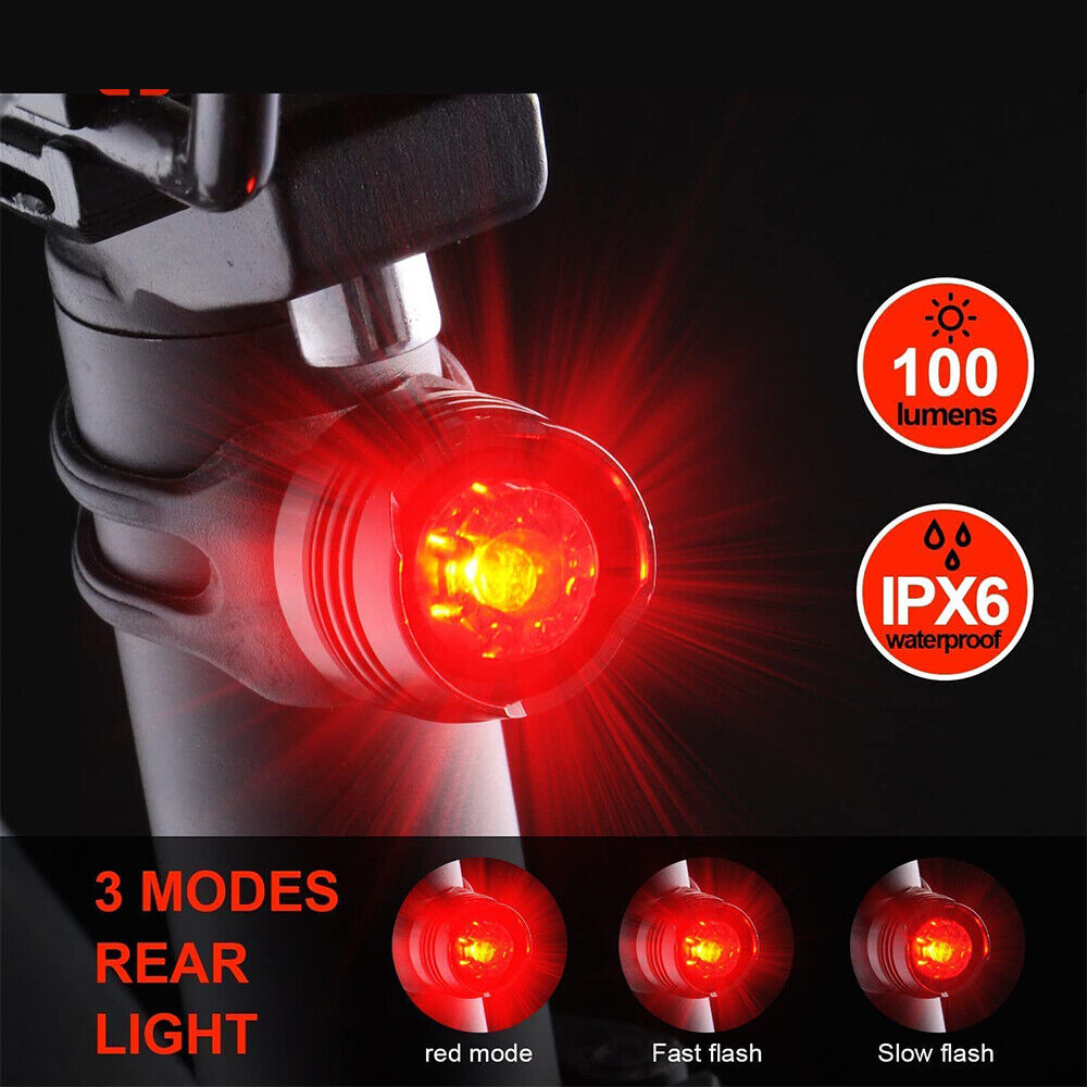 Nextirrer 1000LM USB Rechargeable Bike Lights Accessories for Night Riding， Bike Headlight Rear Light for Adult Kids