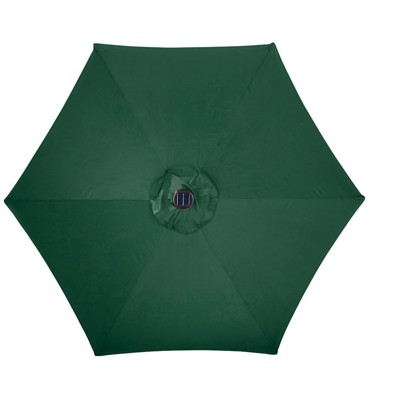 UMBRELLA SOLR HNTR GRN 9'