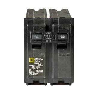 Square D Homeline 30 Amp 2-Pole Circuit Breaker (6-pack) HOM230CP6