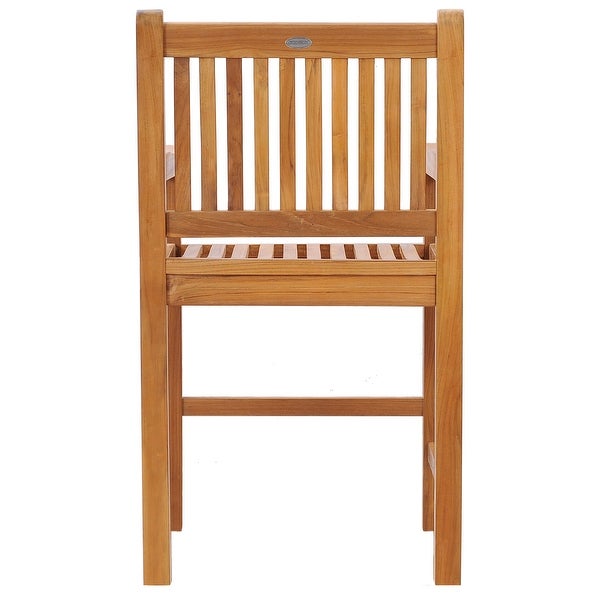 Teak Wood Elzas Counter Stool with Arms