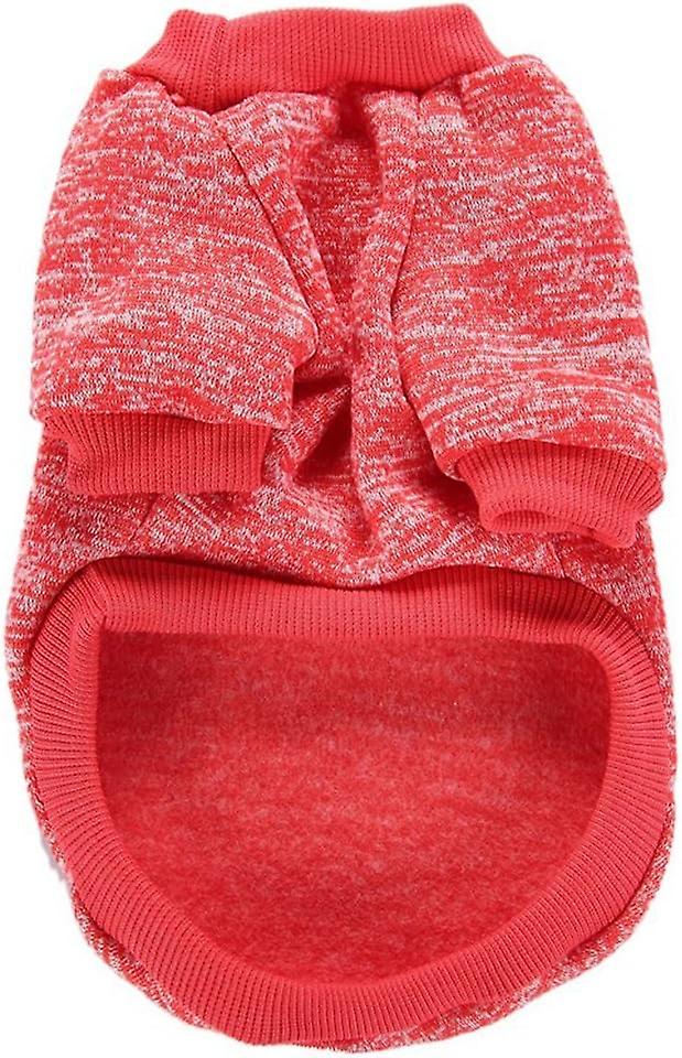 Pet Dog Clothes Dog Sweater Soft Thickening Warm Pup Dogs Shirt Winter Puppy Sweater For Dogs (red， Xl)