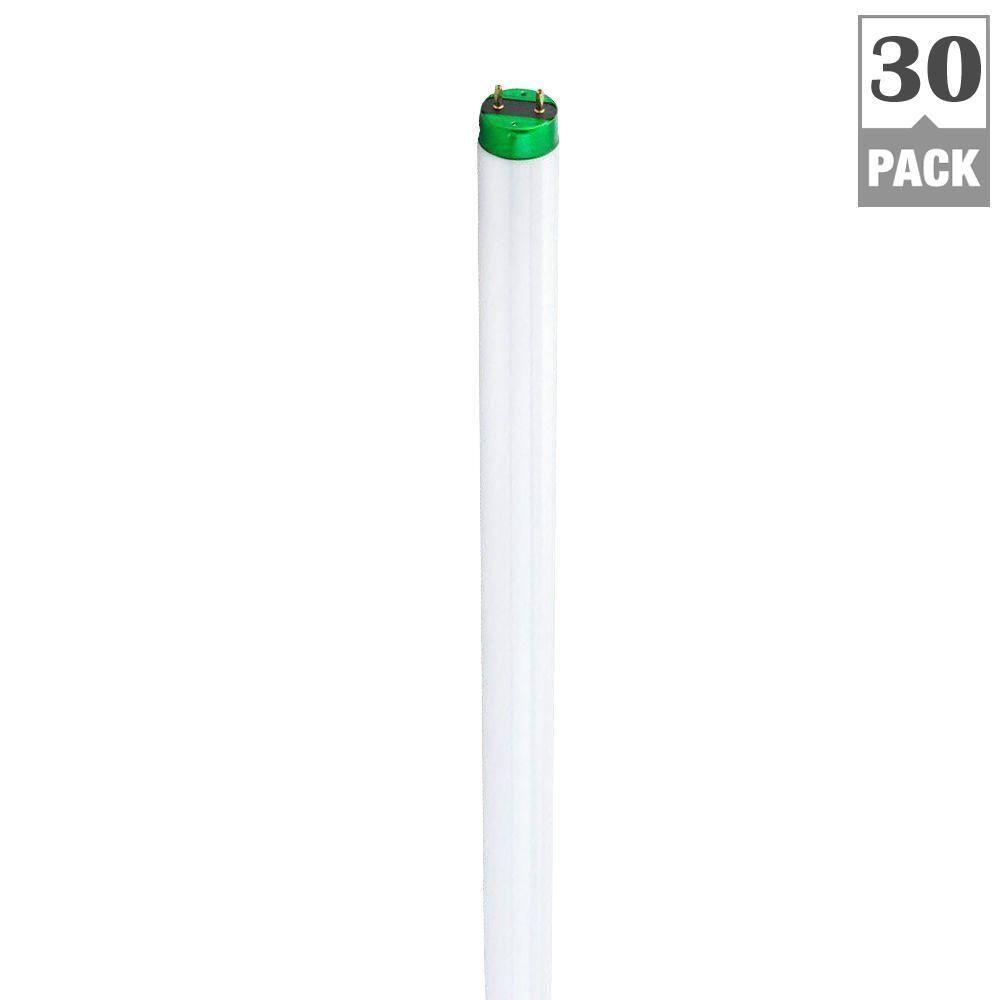 Philips 17-Watt 2 ft. T8 Alto II Linear Fluorescent Tube Light Bulb Neutral (3500K) (30-Pack) 280941