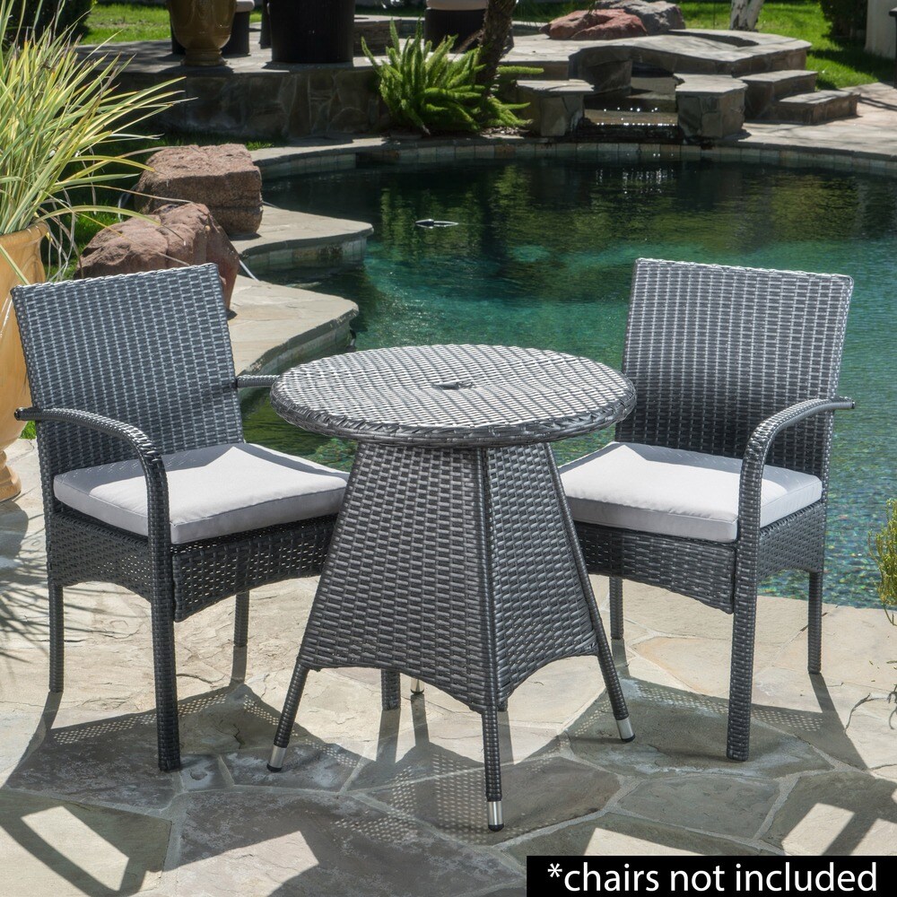 Corsica Outdoor Wicker Round Dining Table (ONLY) by Christopher Knight Home   25.75\