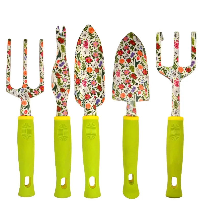 Stainless Steel Customized Portable Garden hand Tools Set Gardening Tools for Home useful green Garden Tool Set