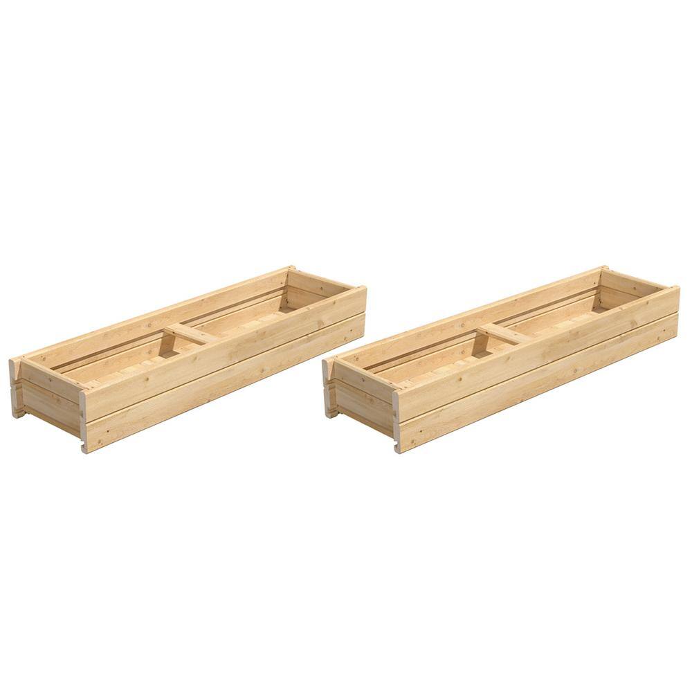 Greenes Fence 46 in. x 11 in. x 7 in. Cedar Wood Planter Box (2-Pack) RCPB1146H2-2PK