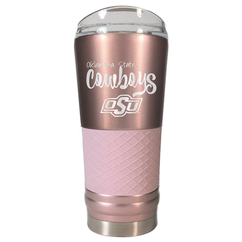 Oklahoma State Cowboys 24-Ounce Draft Rose Gold Tumbler