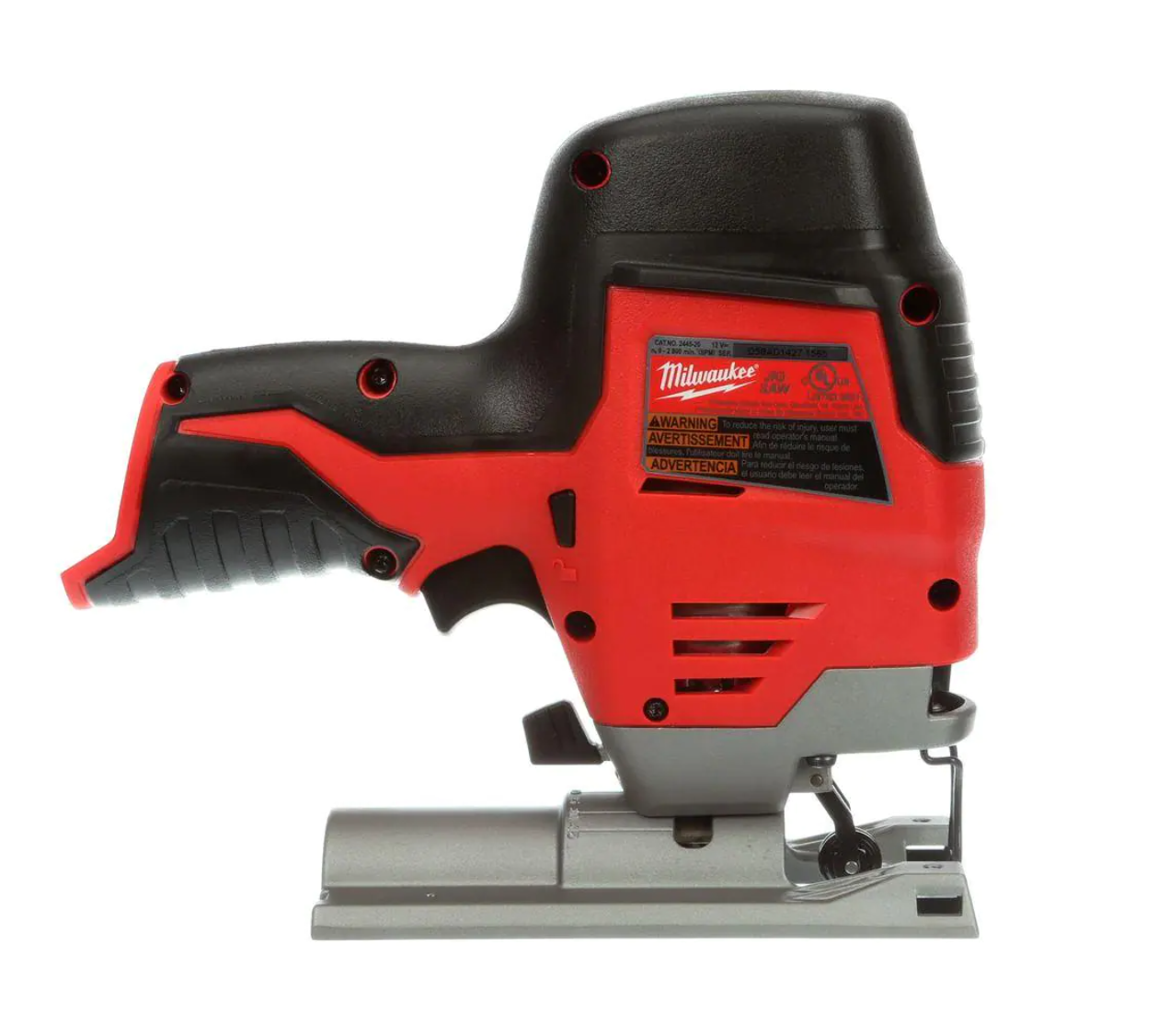 Milwaukee 2445-20-2441-20-48-11-2460 M12 12V Lithium-Ion Cordless Jig Saw with M12 10 oz. Caulk and Adhesive Gun and 6.0 Ah XC Battery Pack