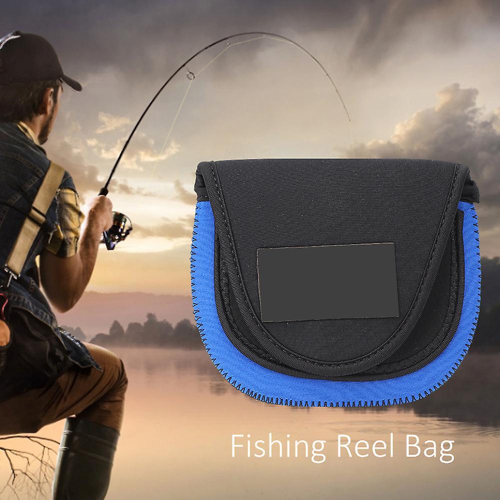 Fishing Reel Bag Spinning Fishing Reel Protective Case Pouch Fishing Bags Bg-y101blue L