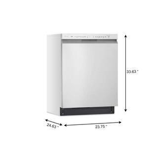 LG 24 in. Stainless Steel Front Control Dishwasher 48 dBA LDFN454HT