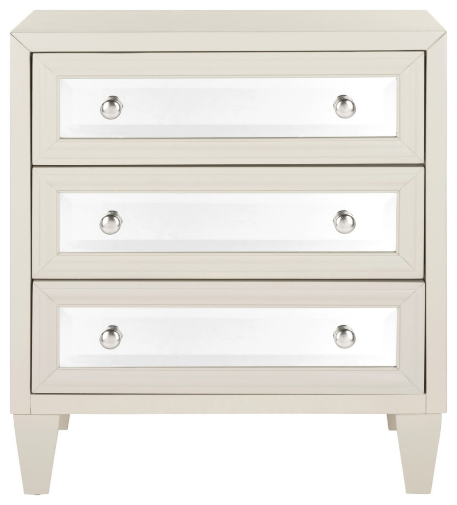 Lauren 3 Drawer Chest Taupe   Modern   Accent Chests And Cabinets   by Virgil Stanis Design  Houzz