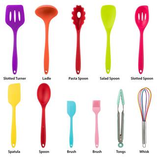 MegaChef Mulit-Color Silicone Cooking Utensils (Set of 12) 985114366M