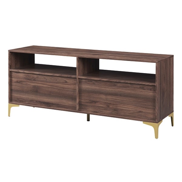 58'' Sideboard with Gold Metal Legs and Handles