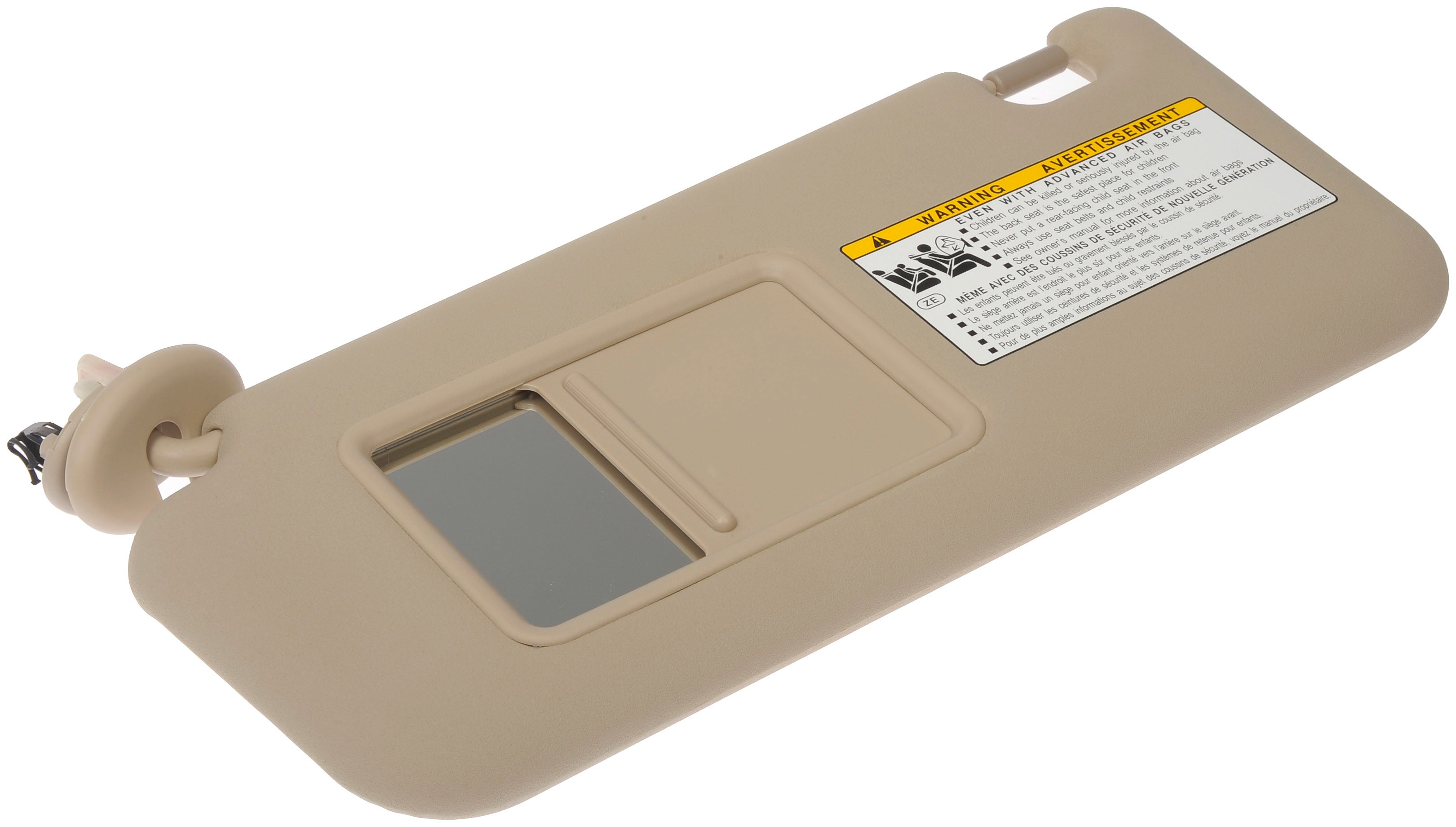 Dorman 74200 Driver Side Sun Visor Assembly for Specific Toyota Models， Beige