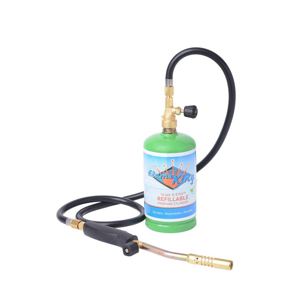 Flame King Propane Gas Torch Kit with 3 Burners for Melting and Brazing YSNAX1-092