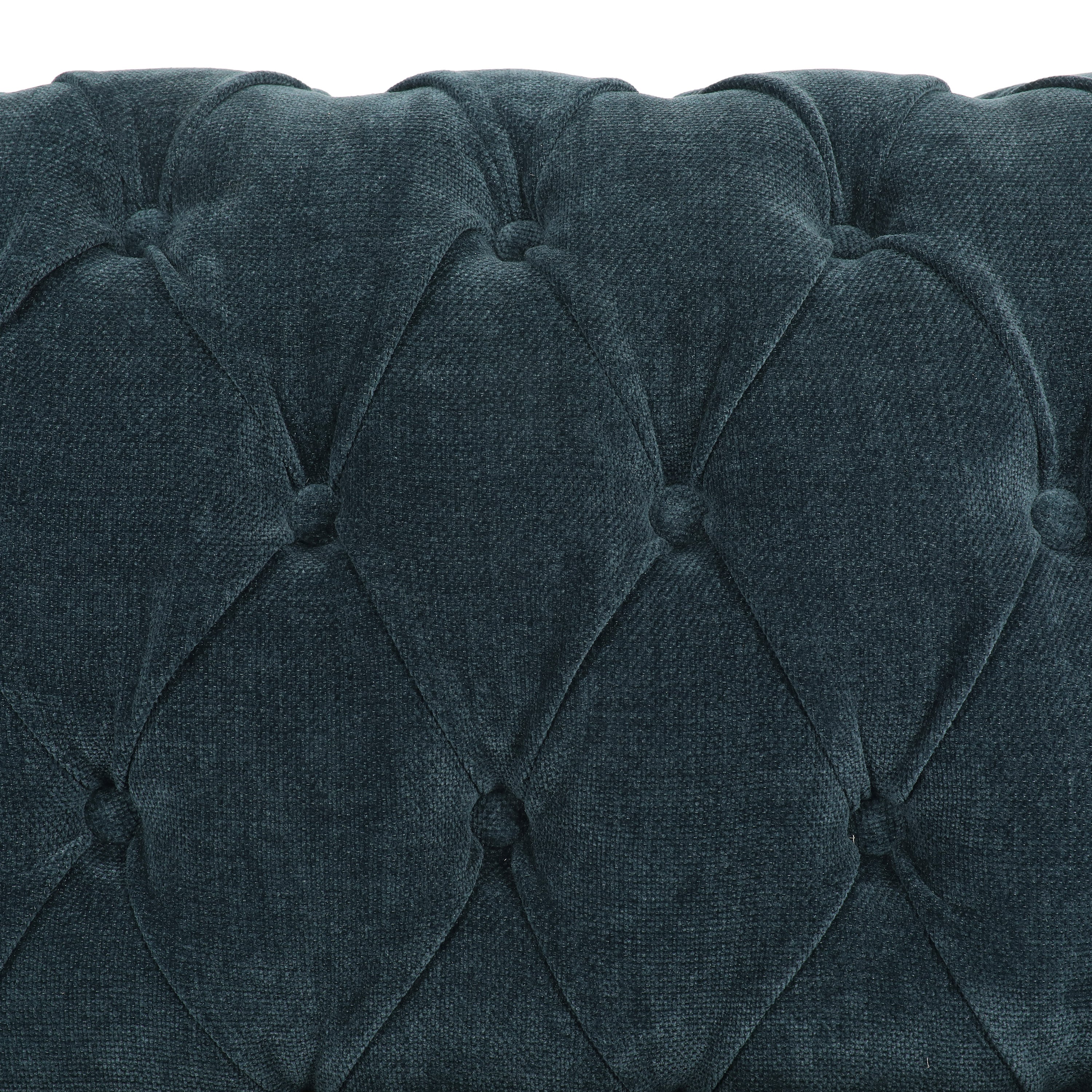 Nystrom Chesterfield Fabric Tufted 3 Seater Sofa