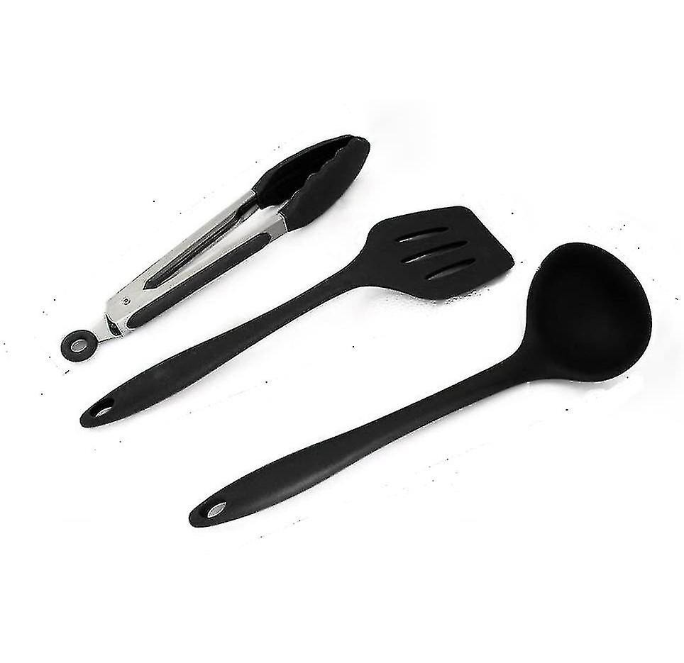 10 Piece Silicone Cooking Utensils Set - 446f Heat Resistant，kitchen Utensil Gadgets Tools Set For N