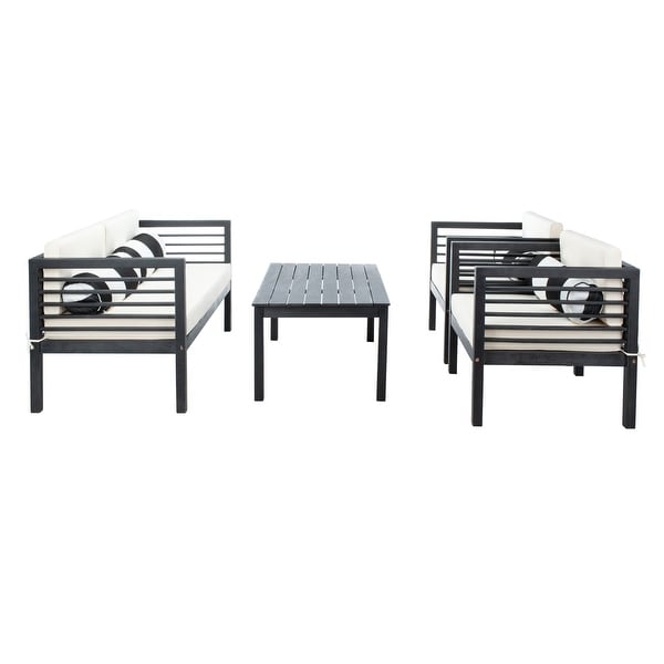 SAFAVIEH Outdoor Living Alda 4piece Set with Accent Pillows