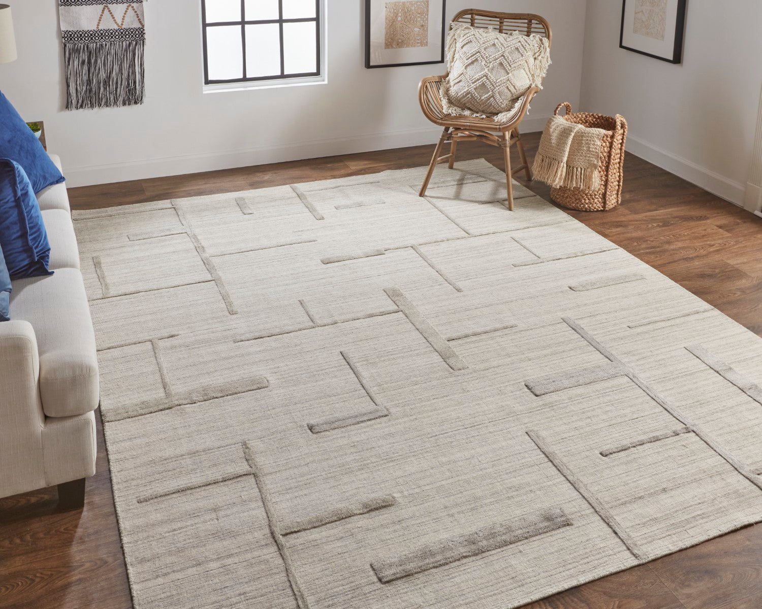 Longridge Hand Woven Ivory Rug