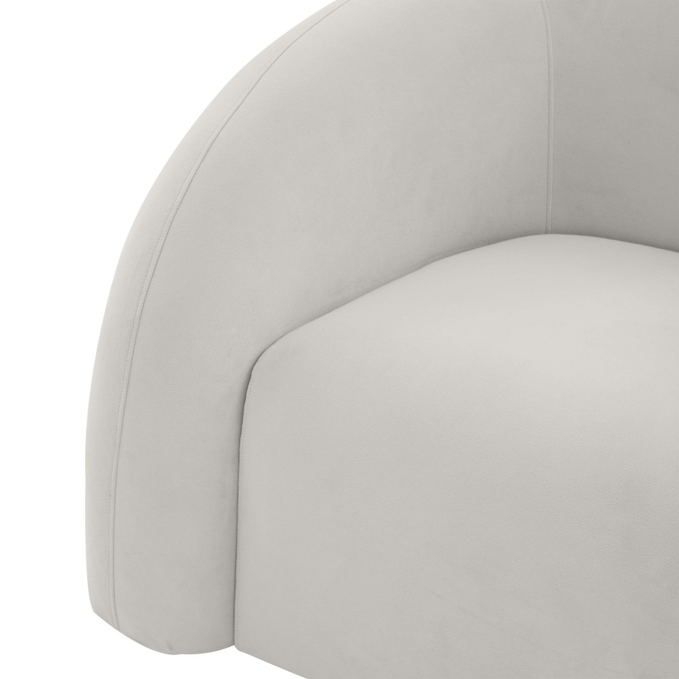 Slipper Swivel Chair   Transitional   Armchairs And Accent Chairs   by TOV Furniture  Houzz