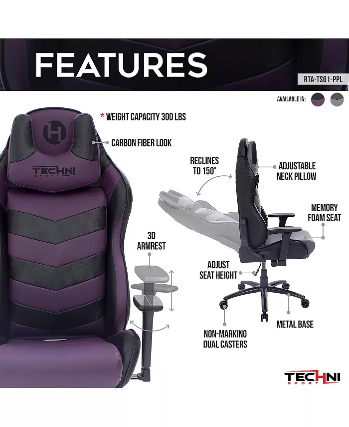 RTA Products Techni Sport TS-61 Game Chair