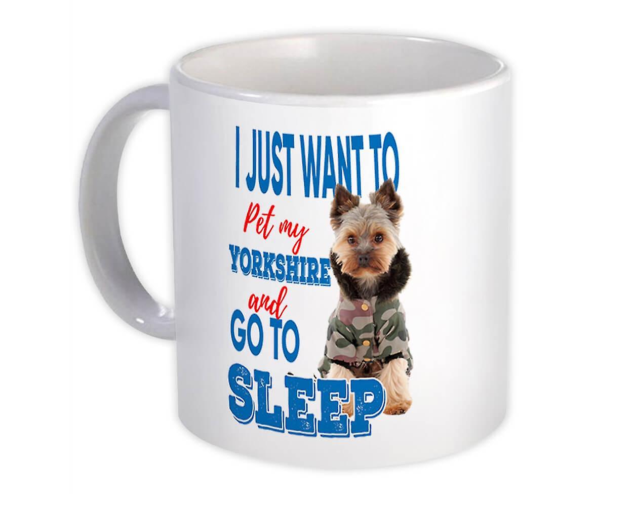 Gift Mug: Pet My Yorkshire Dog