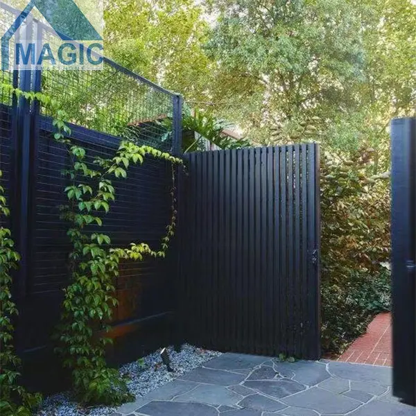 aluminum fence gate removable garden fence used aluminum material factory directly supply customize size for sale