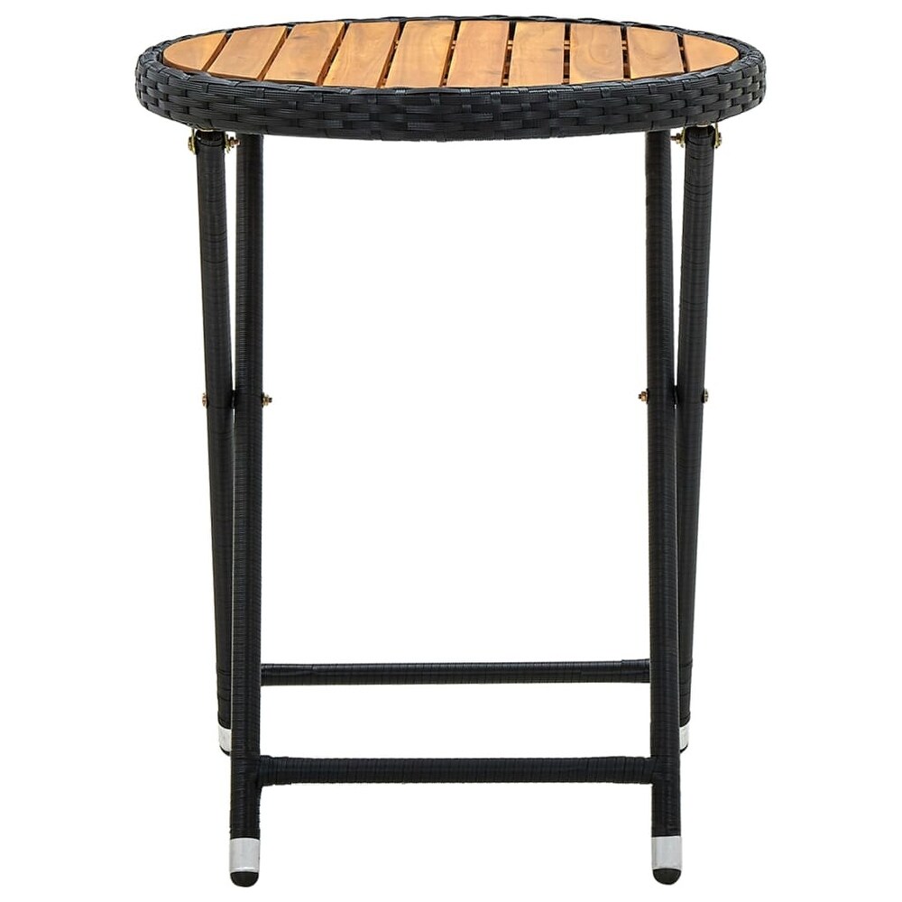 vidaXL Tea Table Black 23.6\