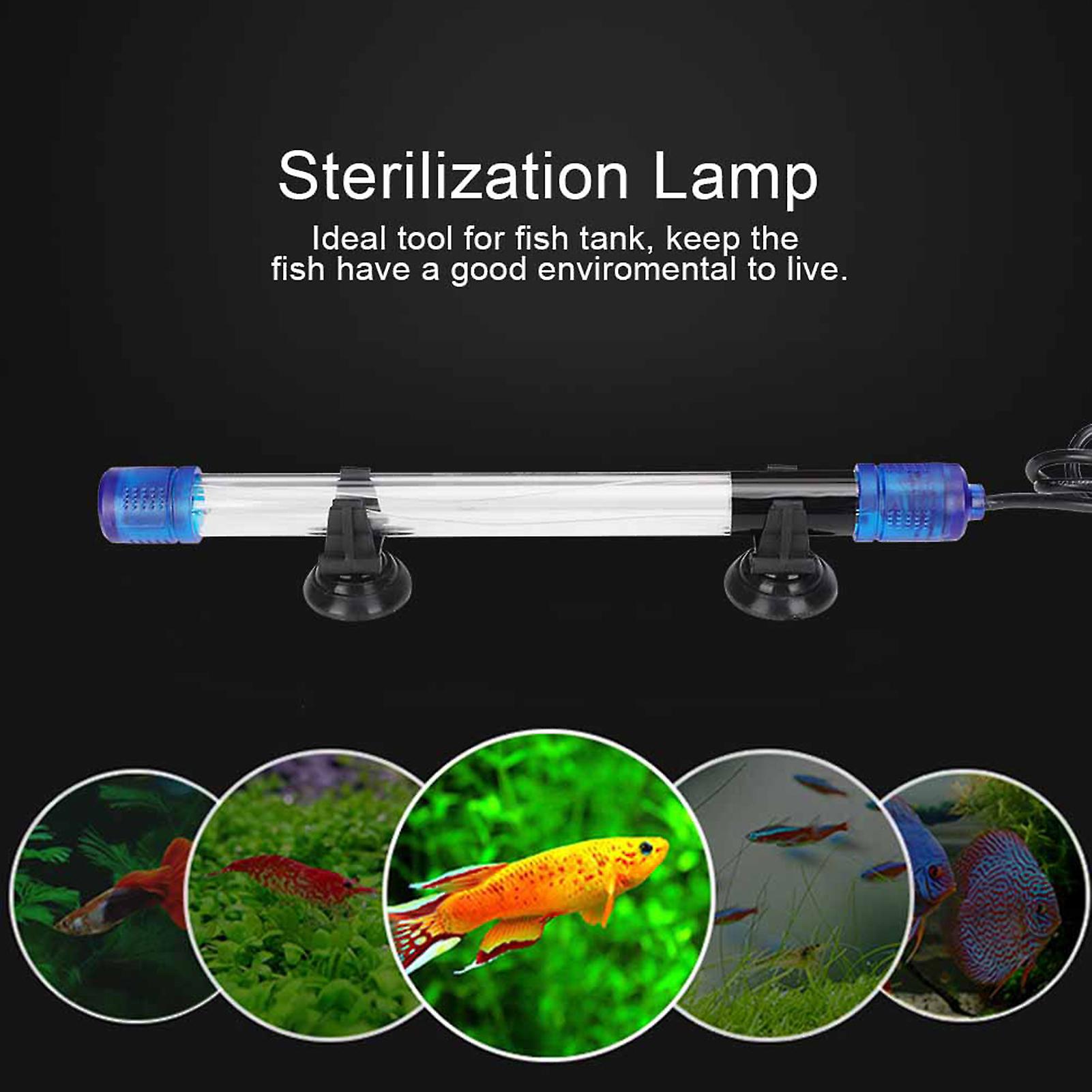 Uv Sterilization Lamp Fish Tank Aquarium Water Disinfection Light Uk Plug 220-240v Uk Plug 5w
