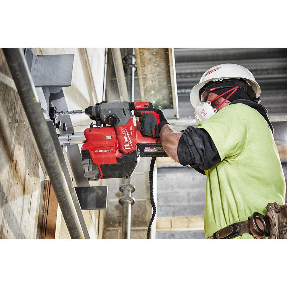 Milwaukee M18 FUEL Rotary Hammer 1" SDS Plus with Dust Extractor Kit 2912-22DE from Milwaukee