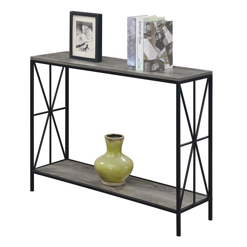 Convenience Concepts Tucson Starburst Console Table with Shelf