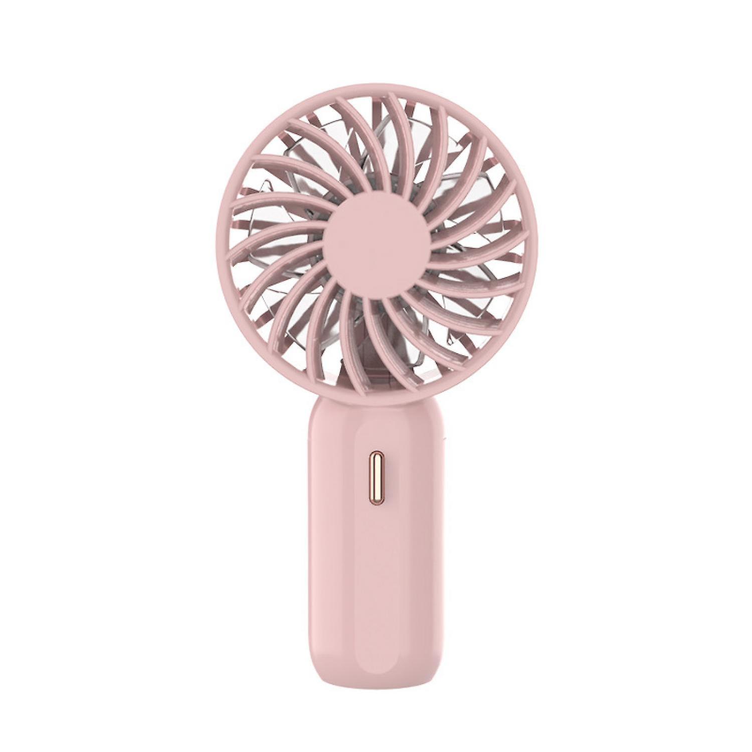 Mini Handheld Fan， Battery Operated Small Personal Portable Fan 3 Adjustable Speed----pink