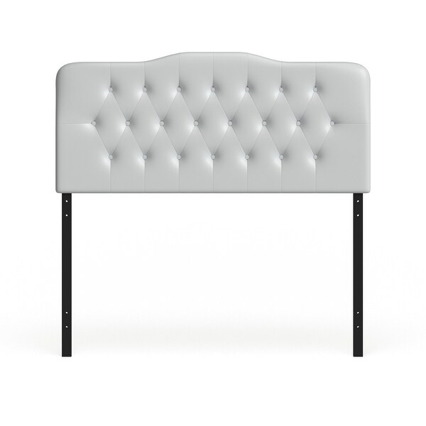 Silver Orchid Bow Full Vinyl Headboard - - 20370353