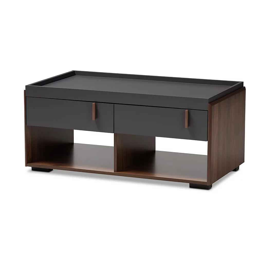 Baxton Studio Rikke Charcoal Coffee Table