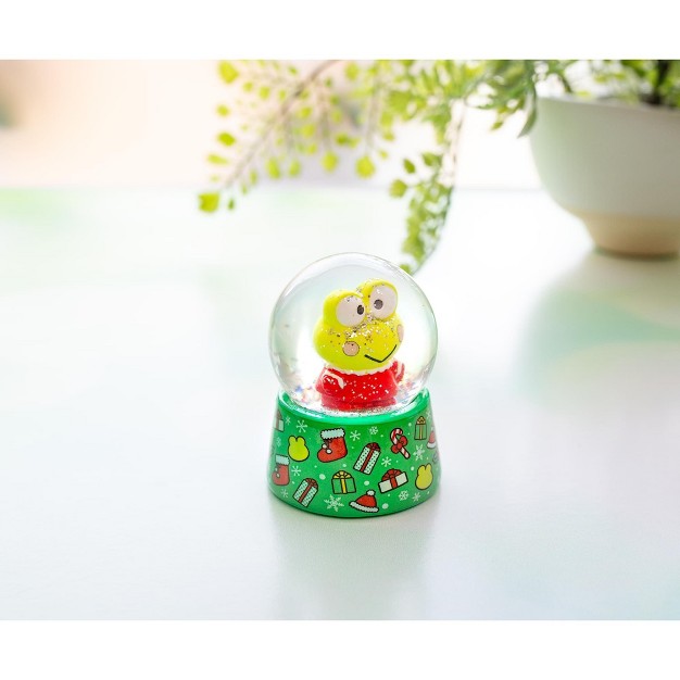 Silver Buffalo Sanrio Keroppi Holiday Mini Snow Globe 2 5 Inches Tall