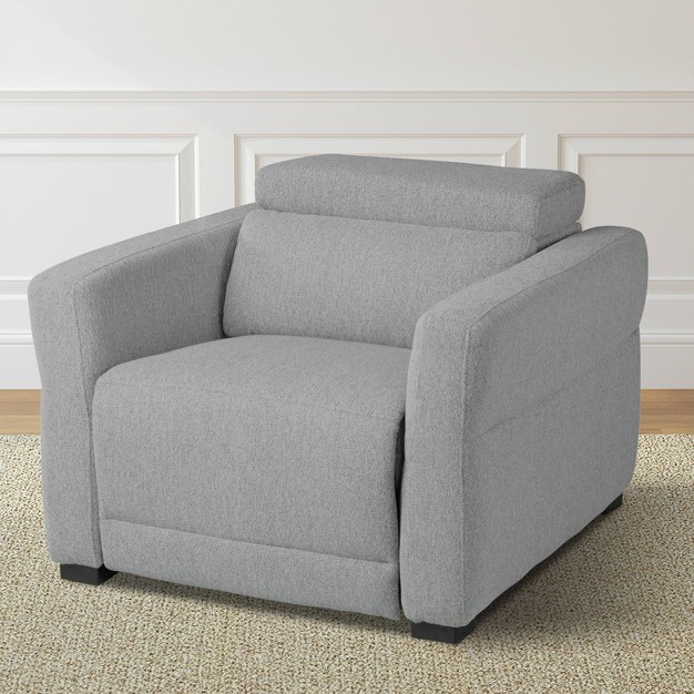 Isla Power Recliner Gray Steve Silver Co