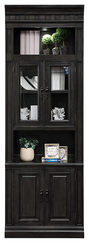 Parker House Washington Heights 32 quotGlass Door Cabinet   Traditional   Bookcases   by Parker House  Houzz