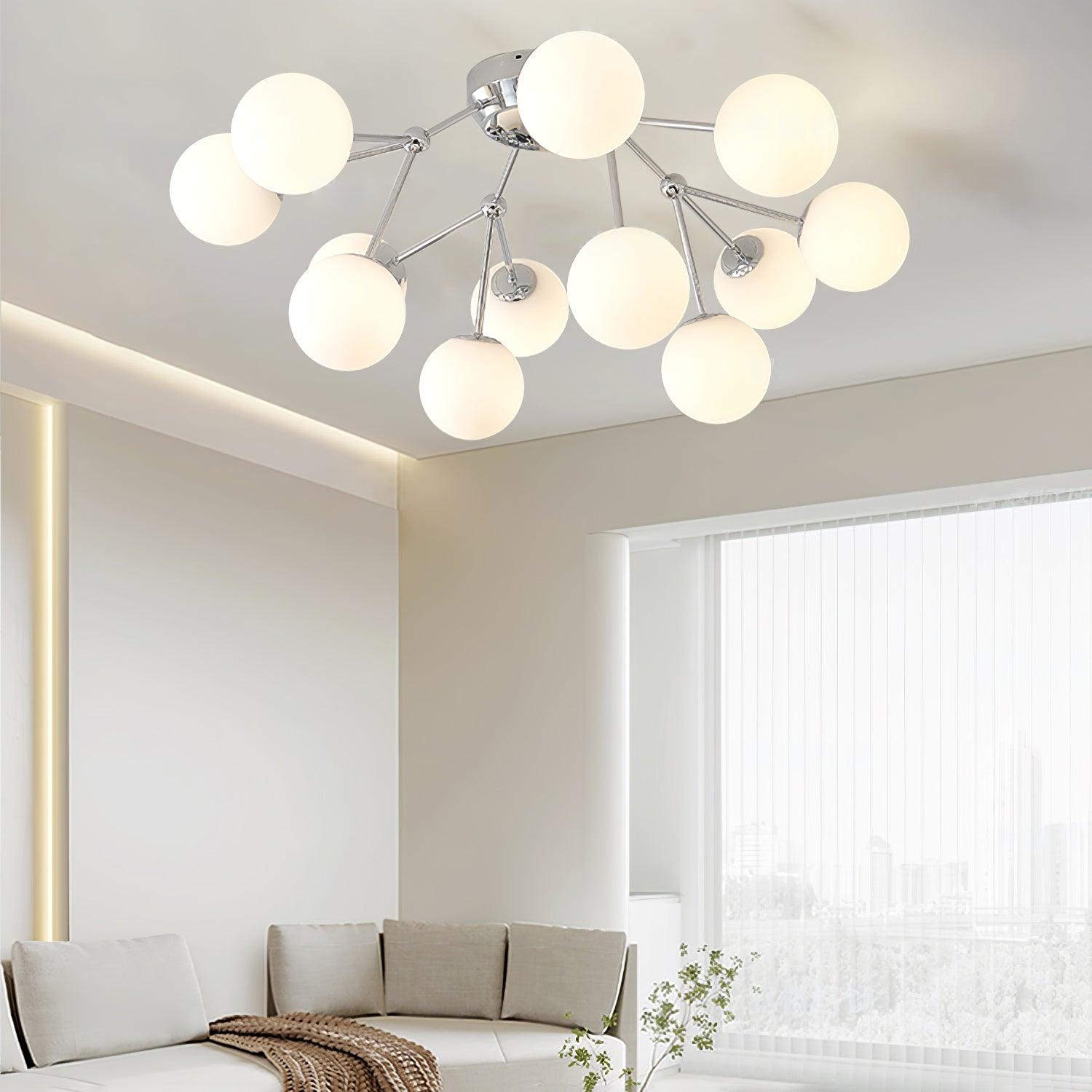 Glass Balls Cluster Ceiling Lamp