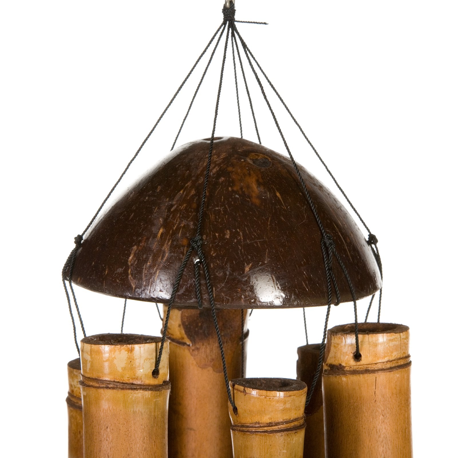 Woodstock Asli Arts 34 Inch Half Coconut Wind Chime