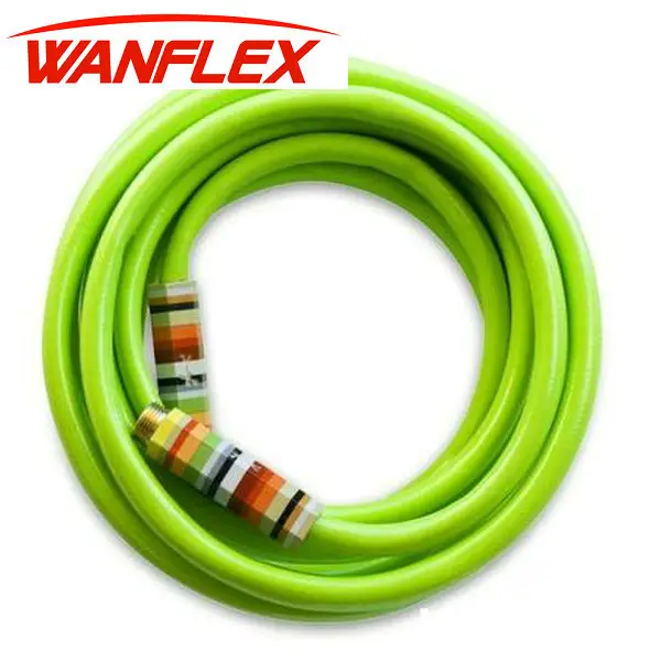 pvc reinforced hose Green color  fiber braided garden hose/tube garden hose Plastic water pipe 12mm