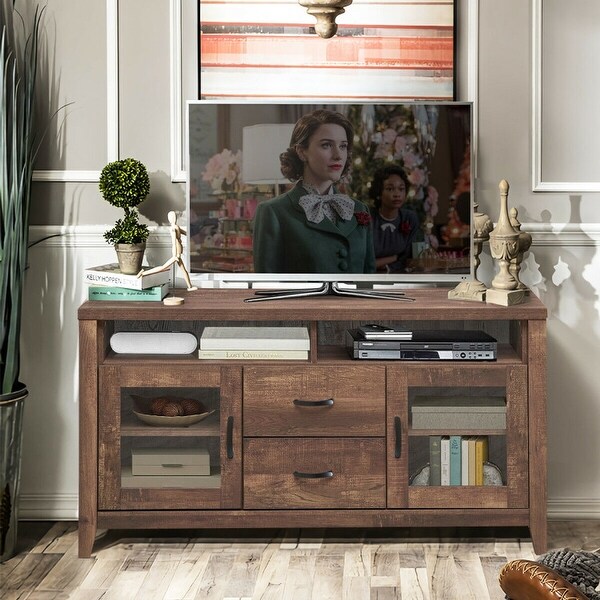 TV Stand Tall Entertainment Center Hold up - 52