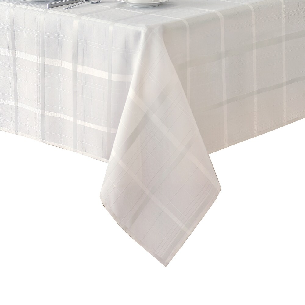 Elegance Plaid Jacquard Woven Tablecloth