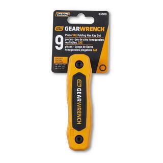 GEARWRENCH SAE Folding Hex Key Set (9-Piece) 83509