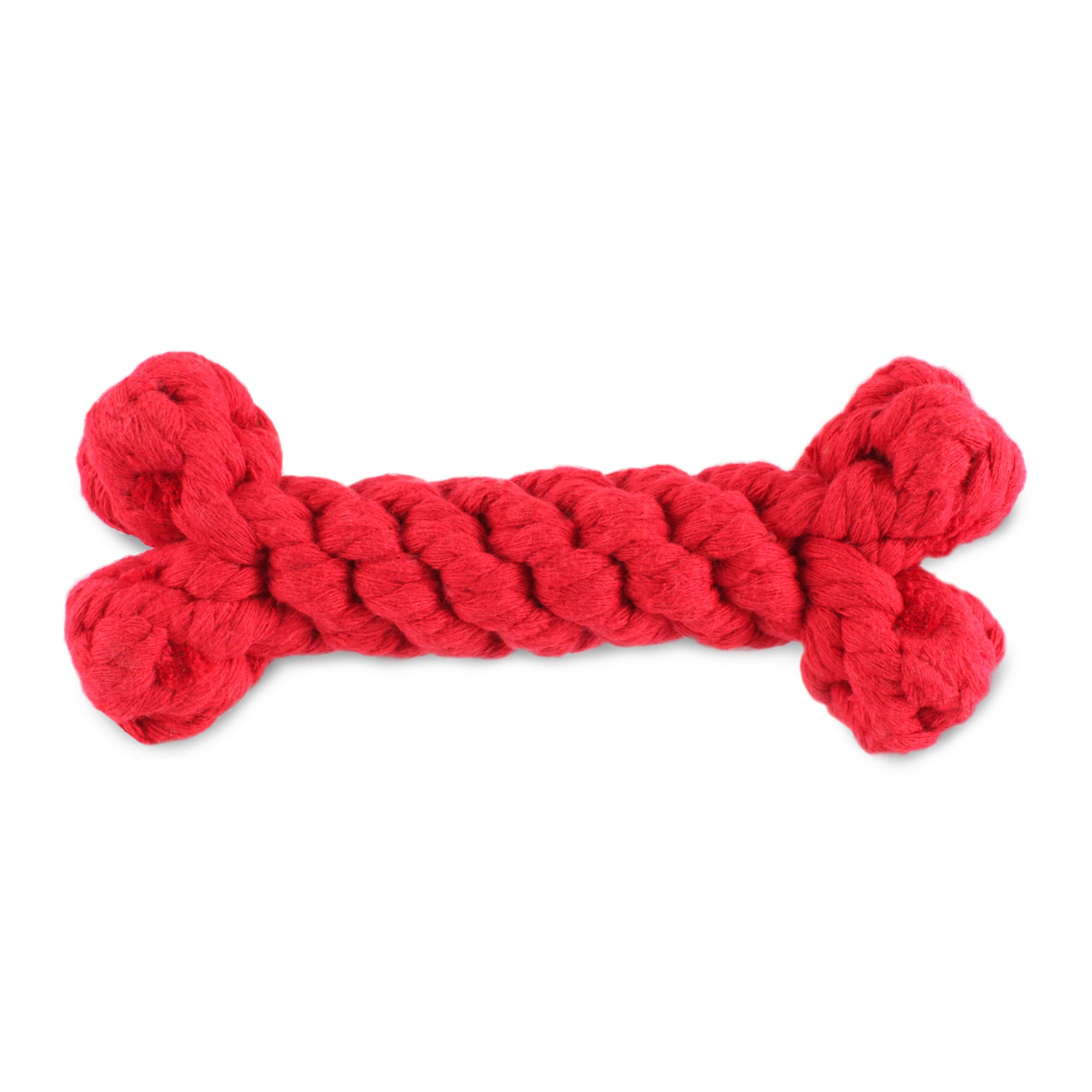 HARRY BARKER Red Rope Bone Dog Toy， Small