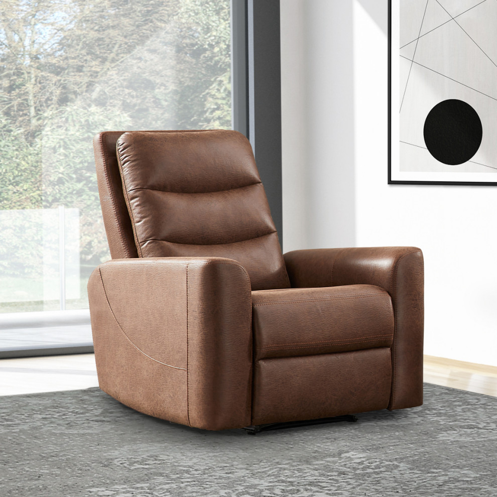 Bentley Fabric Manual Recliner   Contemporary   Recliner Chairs   by Abbyson Living  Houzz