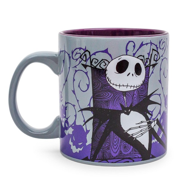 Silver Buffalo Disney The Nightmare Before Christmas Jack Skellington Purple Ceramic Mug