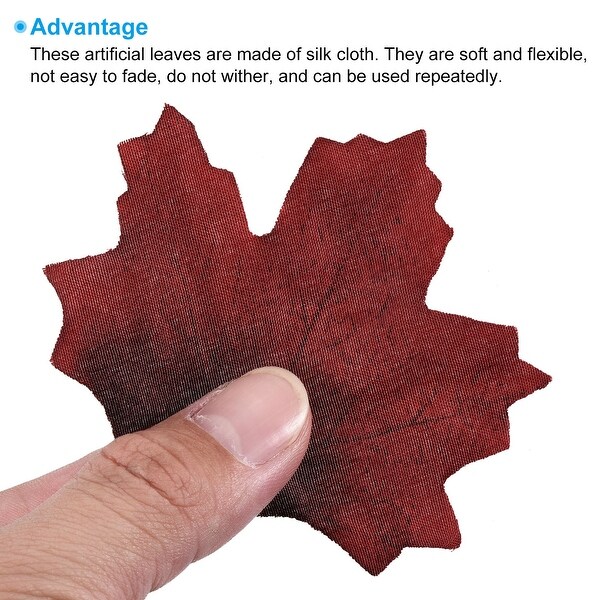 200pcs Artificial Leaves Fall Maple Autumn Fake Leaf Decoration