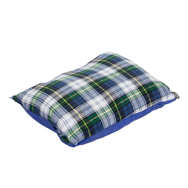 Stansport Soft Plaid Flannel Outdoor Camping Portable Pillow