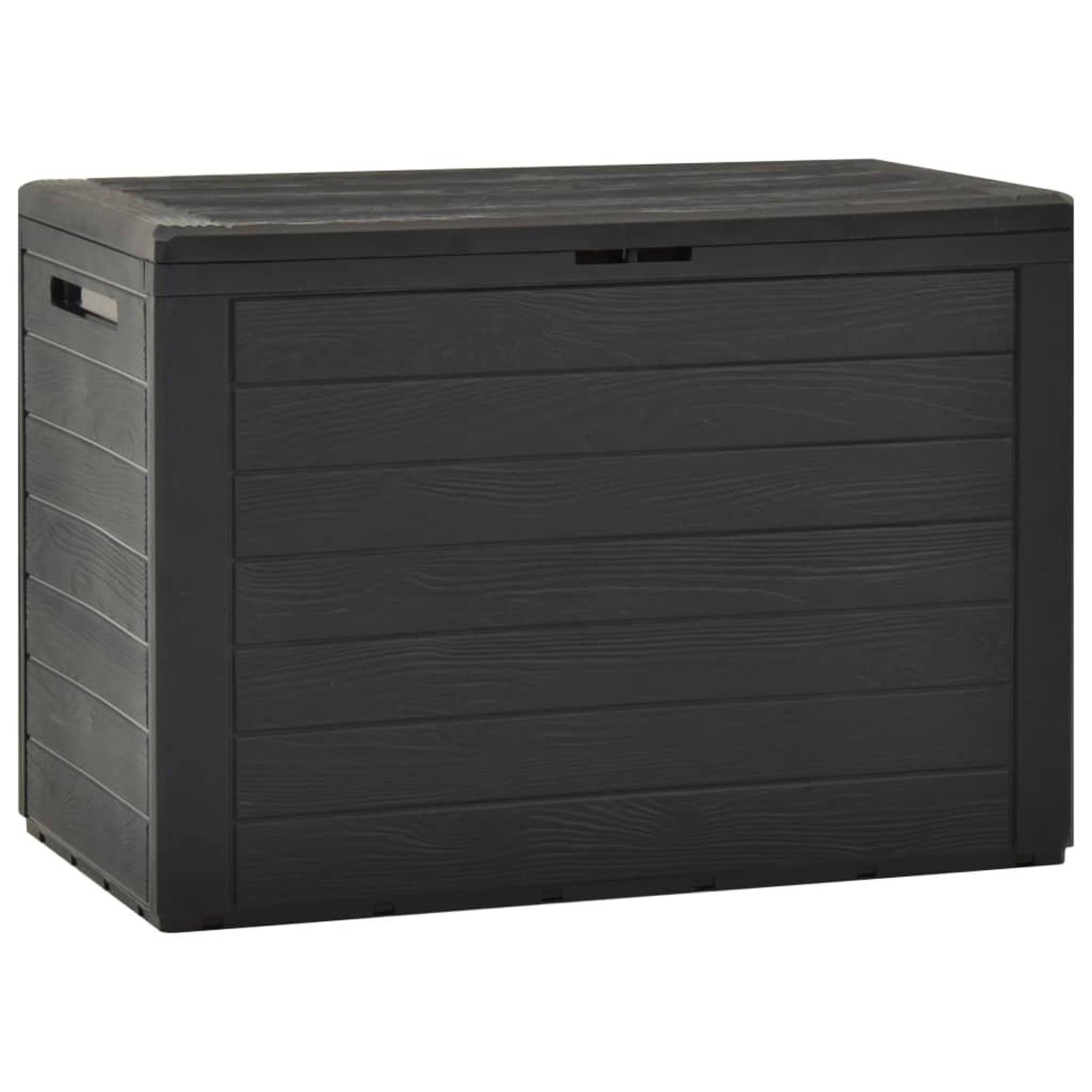 Patio Storage Box Anthracite Organization and Storage for Patio Furniture, Outdoor Cushions, Garden Tools and Pool Toys 38.7"x17.3"x21.7"