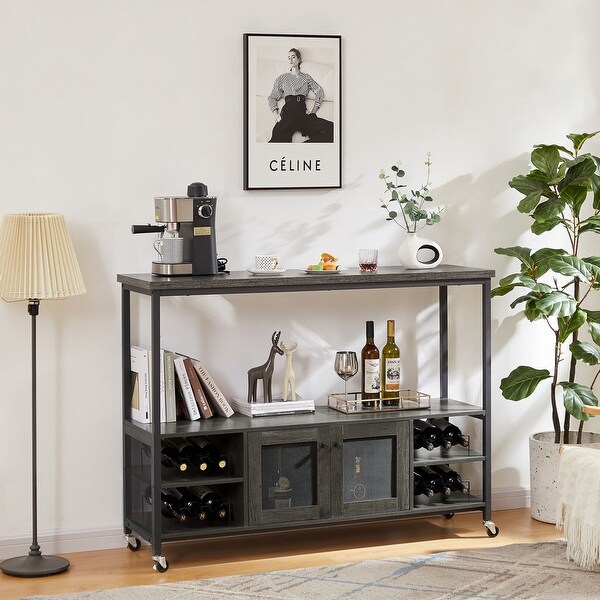 Modern wine bar cabinet， console table， TV cabinet， sideboard with storage compartment